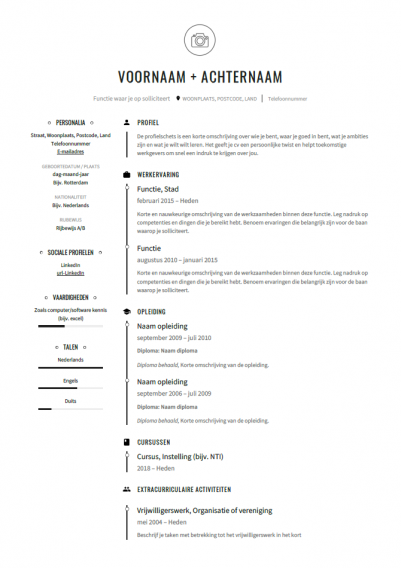 modern cv template 2
